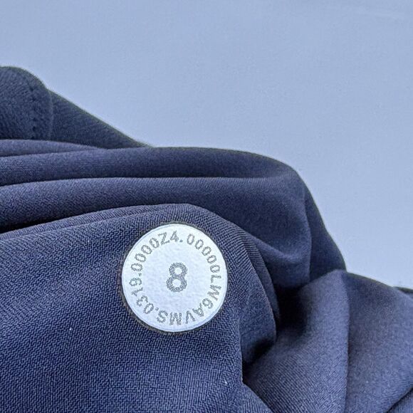 Lululemon On The Fly Crop Woven  Jogger Travel Pants Blue Elastic Waist Pull On - Picture 9 of 13